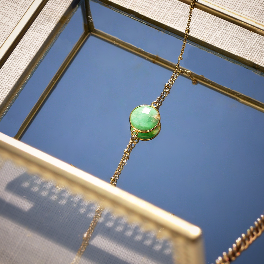 Bracelet CARMEN - Chrysoprase verte