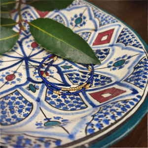 Bracelet Cassandre - Bleu/Doré