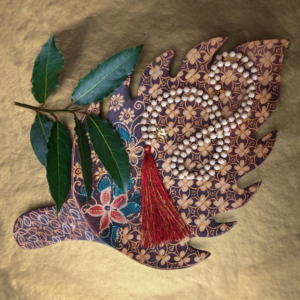 Collier mala Kali - Rouge